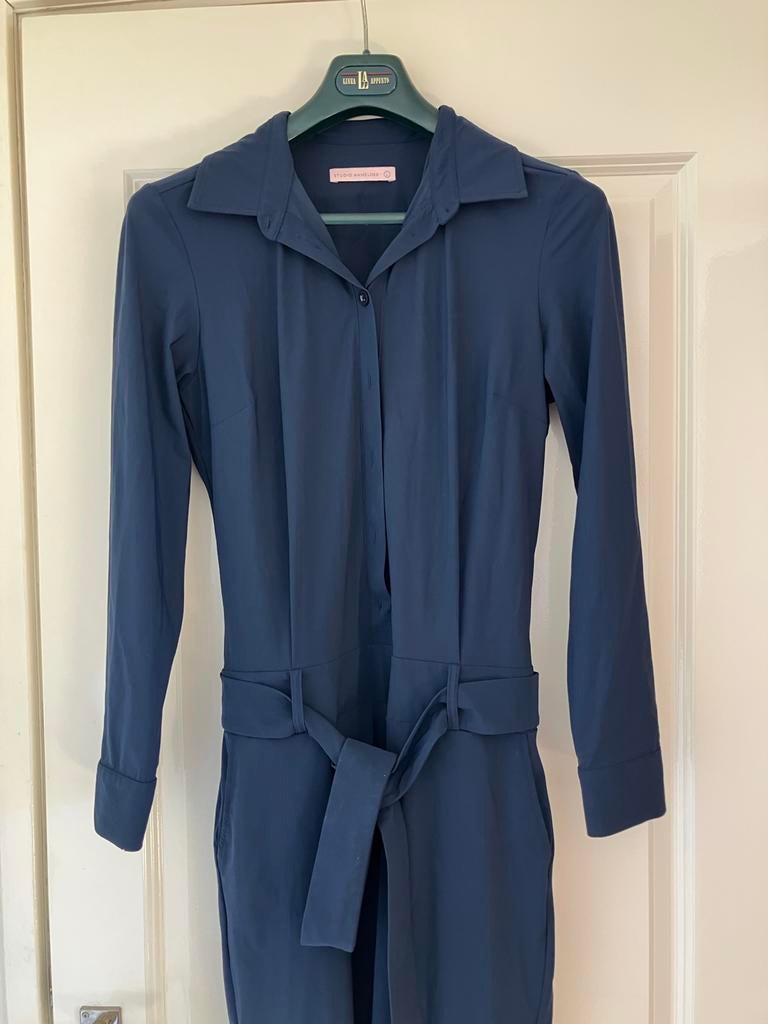 Studio Anneloes jumpsuit, maat L, donkerblauw, Kleding | Dames, Ophalen of Verzenden, Zo goed als nieuw, Maat 42/44 (L), Blauw