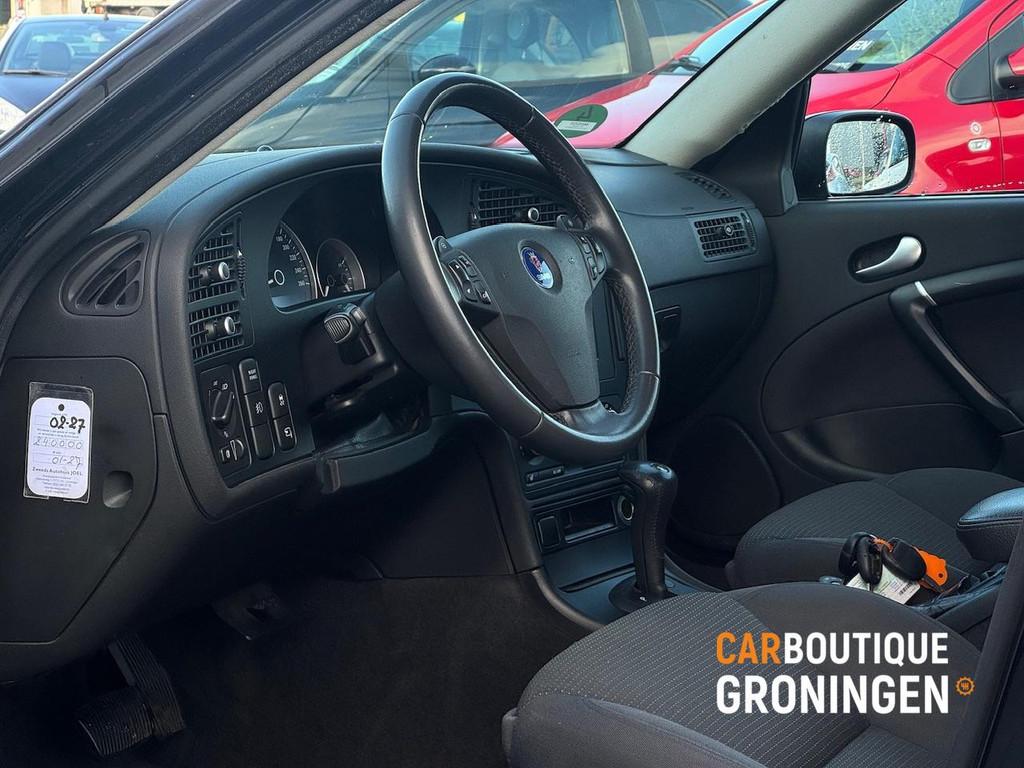 Saab 9-5 2.0t Griffin | AUTOMAAT | NIEUWE APK | CLIMA | STOE, 4 cilinders, 150 pk, 1505 kg, Zwart