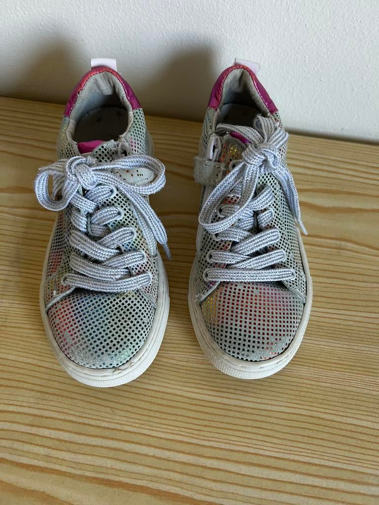 Meisjes sneakers met gekleurde glitters, mt. 28, Ophalen of Verzenden, Zo goed als nieuw, Meisje, Schoenen