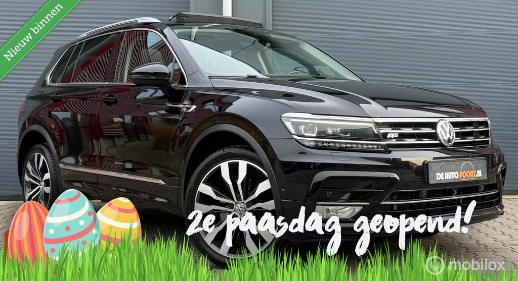Volkswagen Tiguan 2.0 TSI 4M. 220PK Highline Pano.dak/Leder/, Gebruikt, Zwart, 2500 kg, Zwart