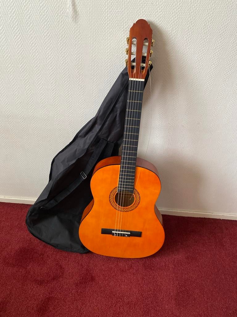 Martinez Klassieke Gitaar MTC-080-PPB 4/4 met hoes, Ophalen, Gebruikt, Klassieke of Spaanse gitaar, Met koffer