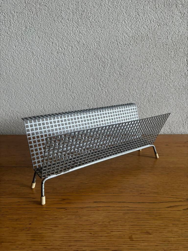 Vintage Pilastro Brievenhouder - Geperforeerd Metaal Jaren ', Vintage, Gebruikt, Ophalen of Verzenden, Metaal