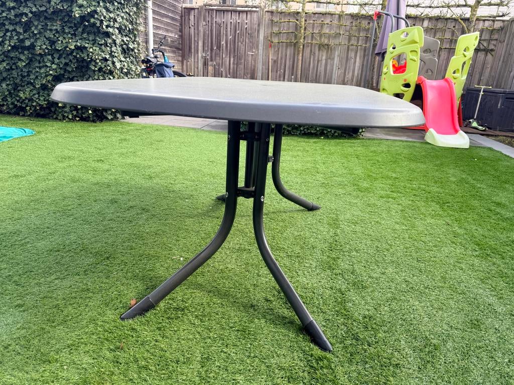 Opvouwbare tuintafel 160x90, Tuin en Terras, Tuintafels, Ophalen, Gebruikt, Rechthoekig, Kunststof