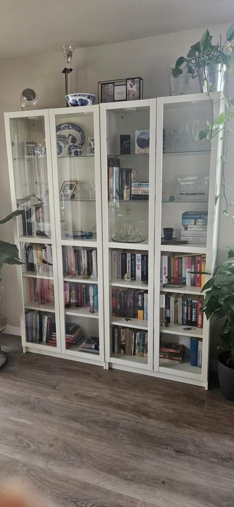 2 x ikea Billy kasten, Ophalen, 25 tot 50 cm, 50 tot 100 cm, 200 cm of meer