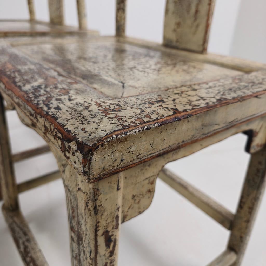 Set van vier 19e-eeuwse Chinese jukrugstoelen, circa 1890, Ophalen of Verzenden