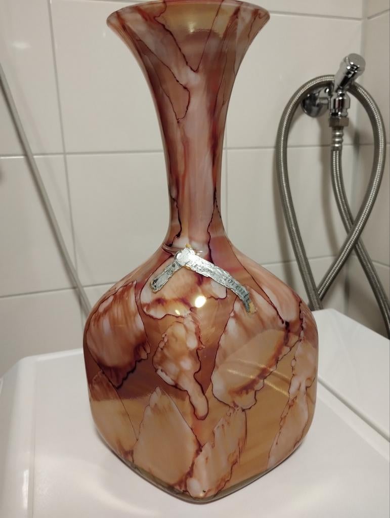 Stelvia Opalina Fiorentina opaalglas vaas, Huis en Inrichting, Woonaccessoires | Vazen, Ophalen of Verzenden