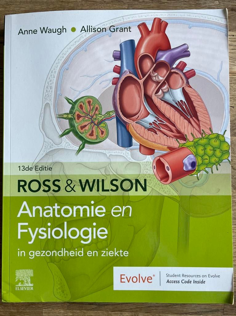 Ross & Wilson Anatomie en Fysiologie - 13e editie, Ophalen of Verzenden, Beta, Zo goed als nieuw, HBO