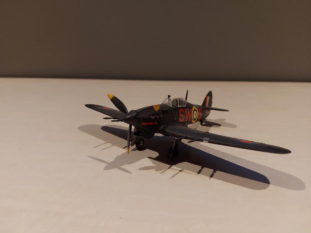 Plastic model van een Hawker Hurricane schaal 1/72 (M61), Ophalen, Gebruikt, Schaalmodel