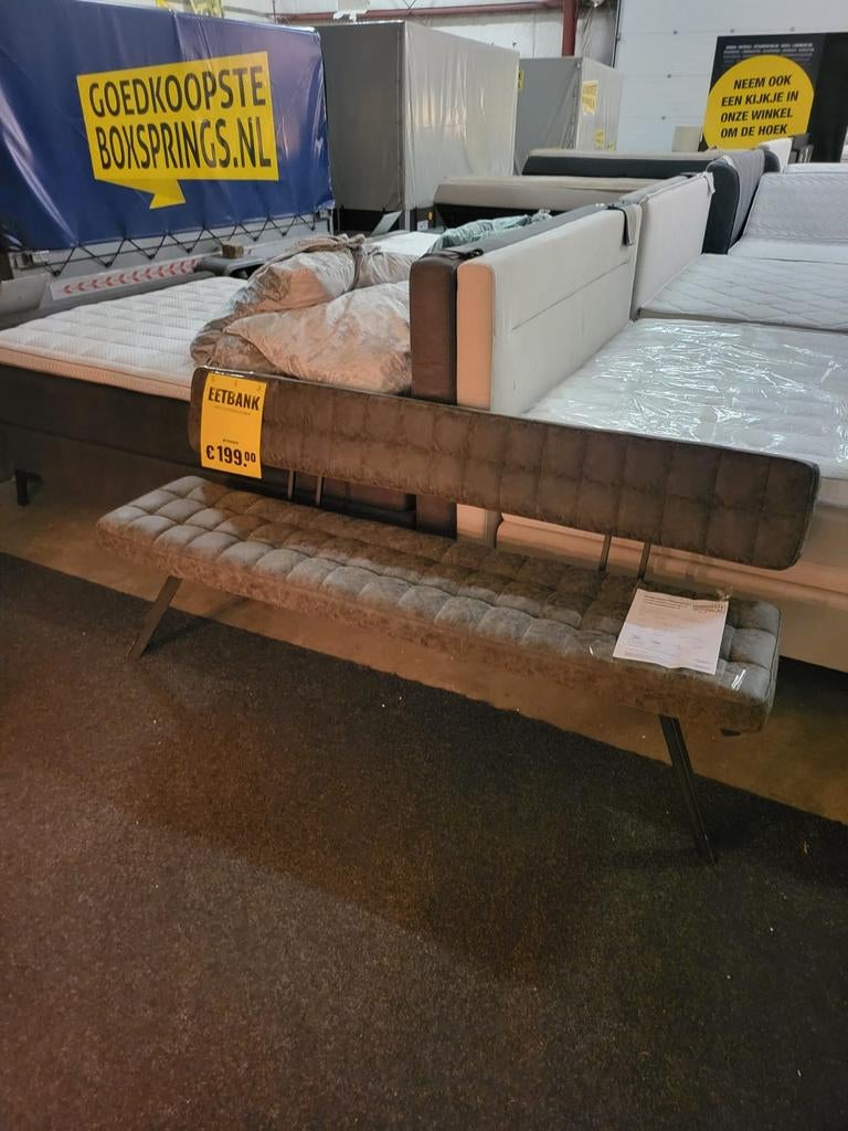 Mooie eetkamer bank - Nu slechts 199€!, Minder dan 75 cm, 150 tot 200 cm, Ophalen of Verzenden, Rechte bank
