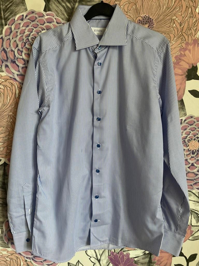 Eton heel mooi het overhemd maat 40, Blauw, Zo goed als nieuw, X, Halswijdte 39/40 (M)