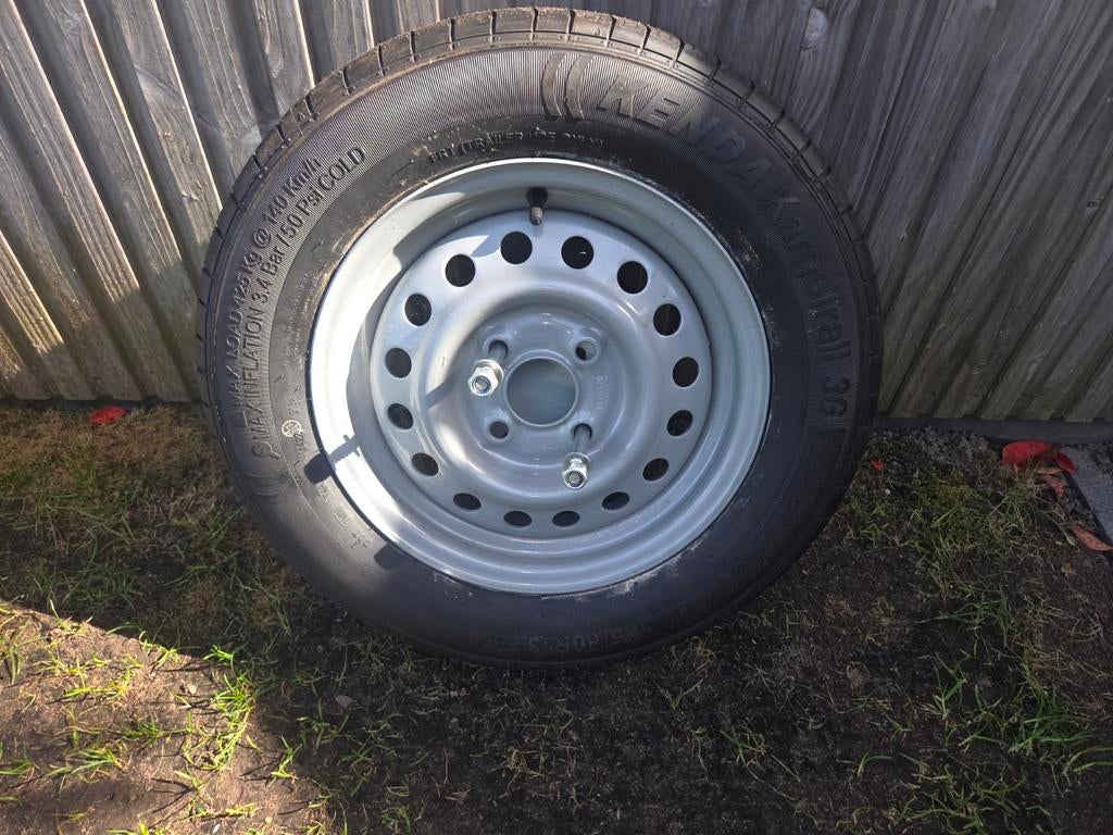 Reservewiel incl. wielhouder voor bagagewagen - Nieuw, Auto diversen, Aanhangwagen-onderdelen, Ophalen of Verzenden, Nieuw