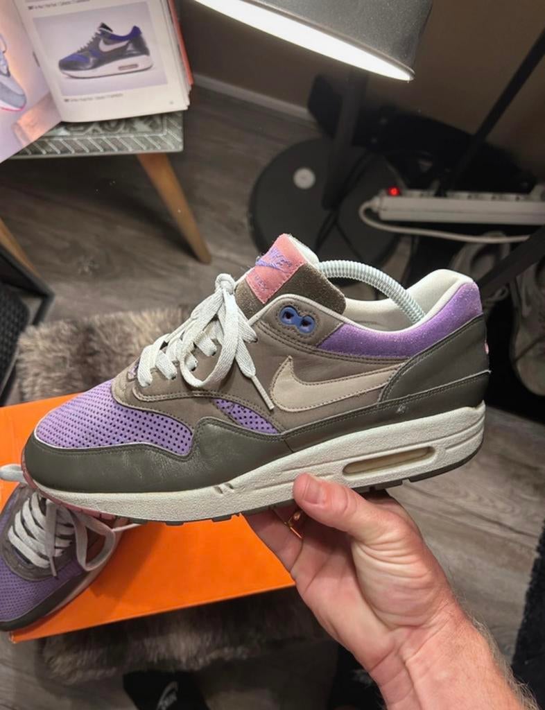 Nike Air Max 1 Purple Pack - Maat 42 (2007), Ophalen of Verzenden, Gedragen, Overige kleuren, Sneakers of Gympen