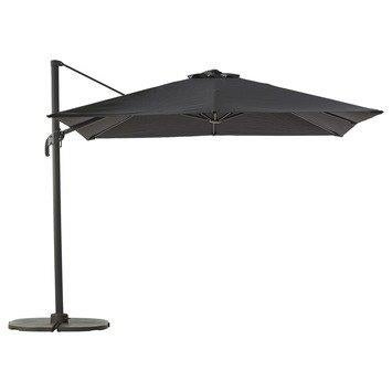 Zweefparasol Nieuw Zwart/Donkergrijs 300 cm, Tuin en Terras, Parasols, Nieuw, Zweefparasol, Verstelbaar, 2 tot 3 meter