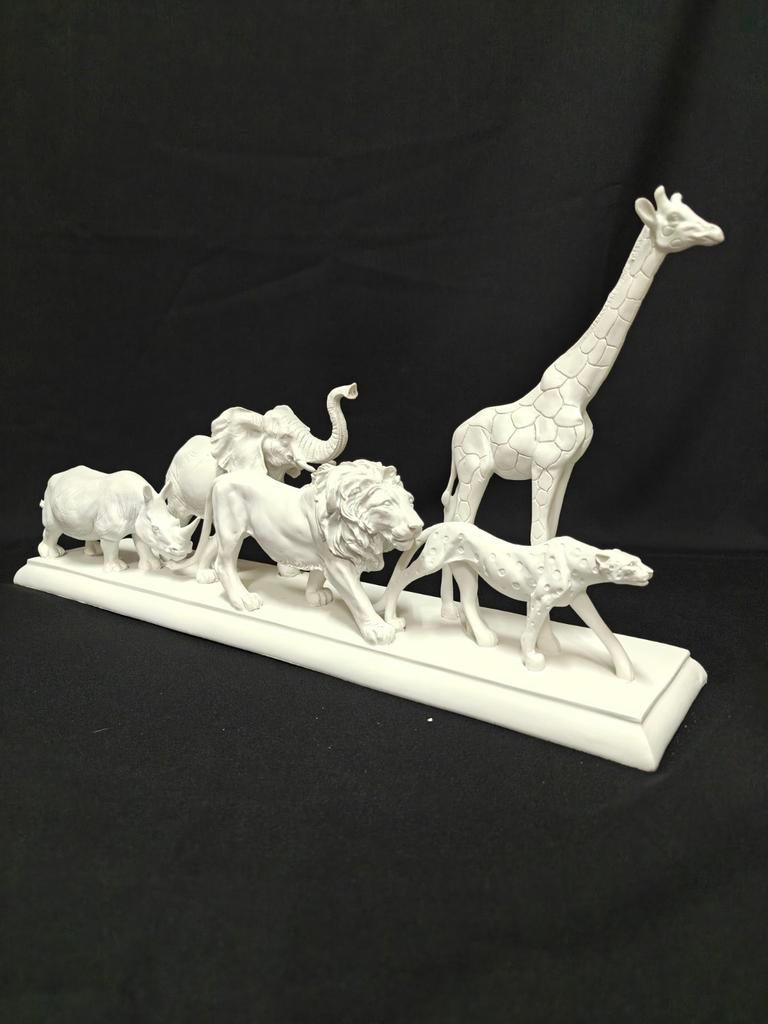 Big 5. Wildlife. J-Line giraffe olifant leeuw neushoorn, Ophalen of Verzenden, Nieuw, Dier