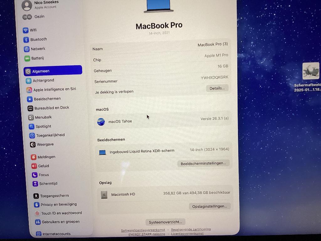 Te koop Mac book pro., Ophalen, Overige modellen, 2 tot 3 Ghz, Qwerty
