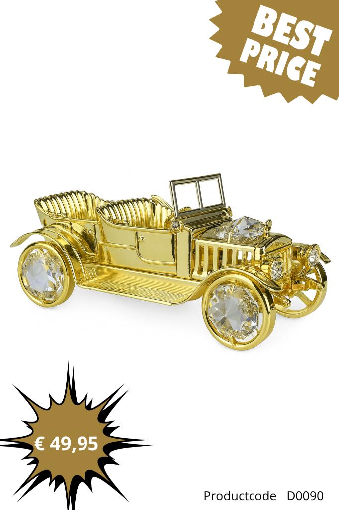 Luxe 24K Vergulde Beeldjes met Kristal – Uniek & Stijlvol, Mvm detailhandel, Pjmink@casema.nl, Nieuw, Ophalen of Verzenden