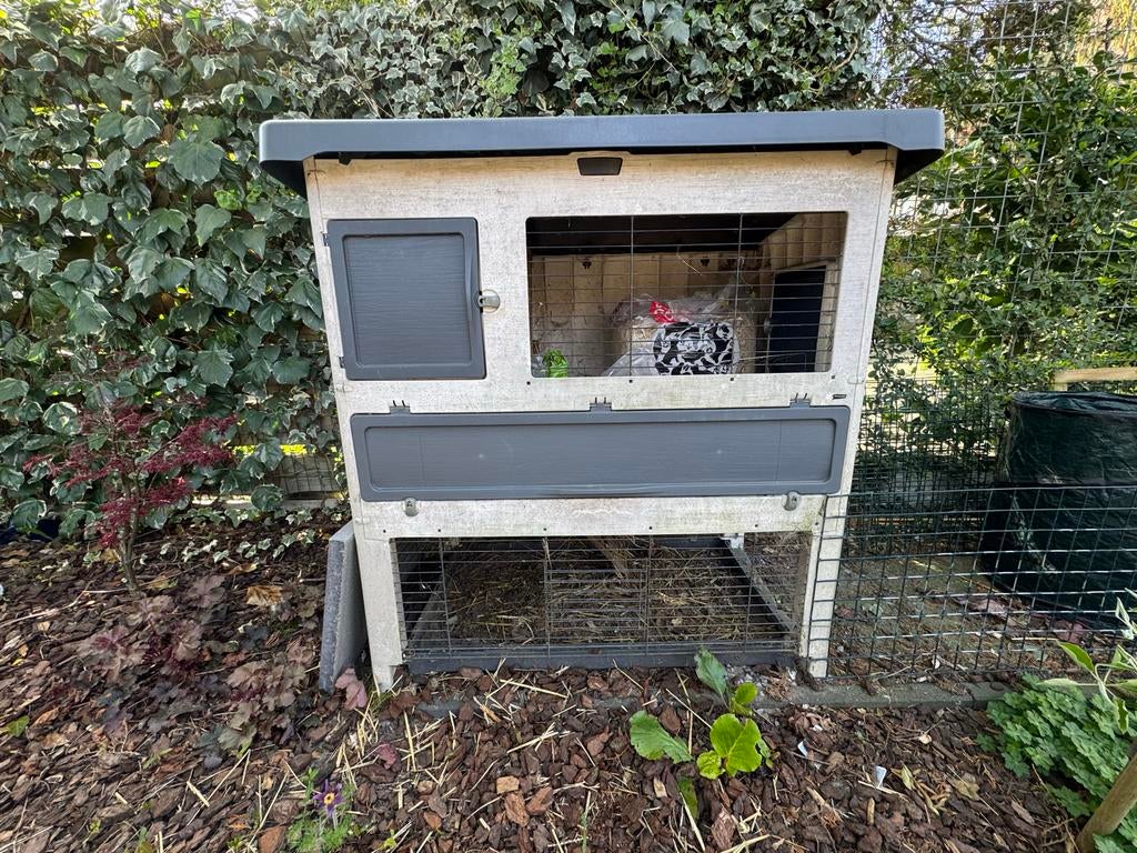 Konijnenkooi - Gratis afhalen, Dieren en Toebehoren, Knaagdieren en Konijnen | Hokken en Kooien, Ophalen, Kooi, 90 cm of meer