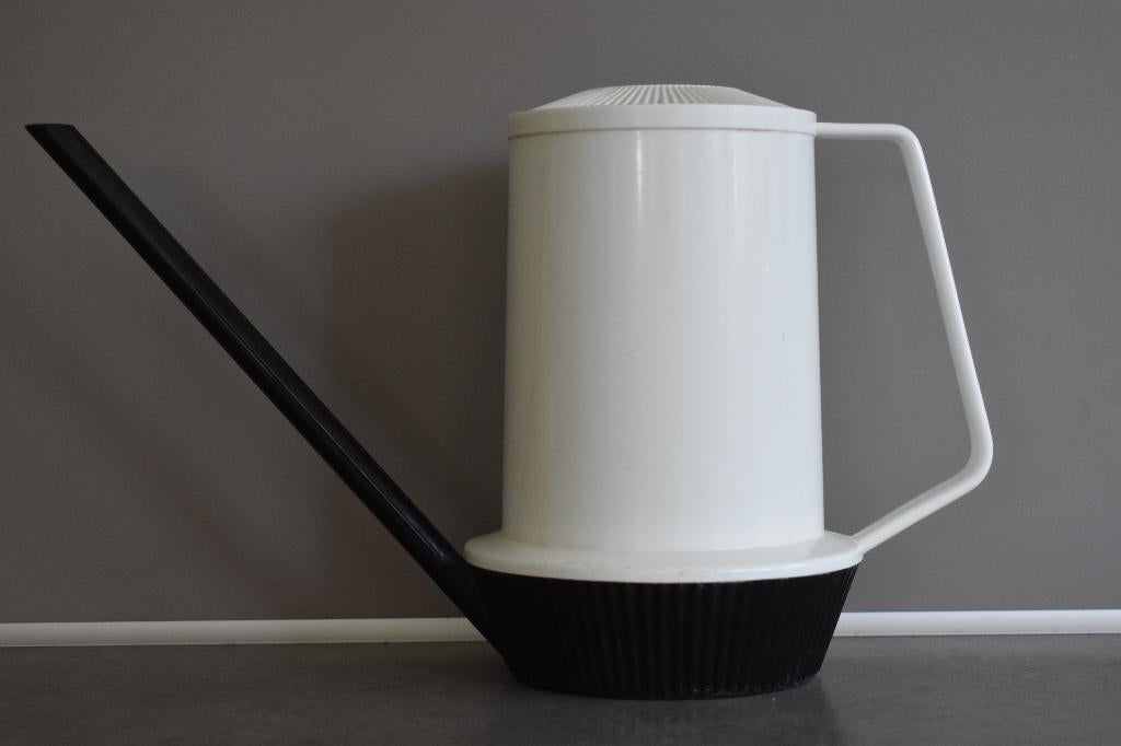 Gieter retro vintage Emsa jaren 70 vintage zwart wit, Ophalen of Verzenden, Gebruikt, Kunststof