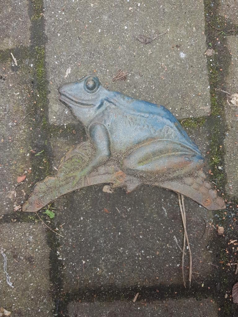 Kikker gietijzer tuinslanghouder, Ophalen of Verzenden, Gebruikt, Overige typen