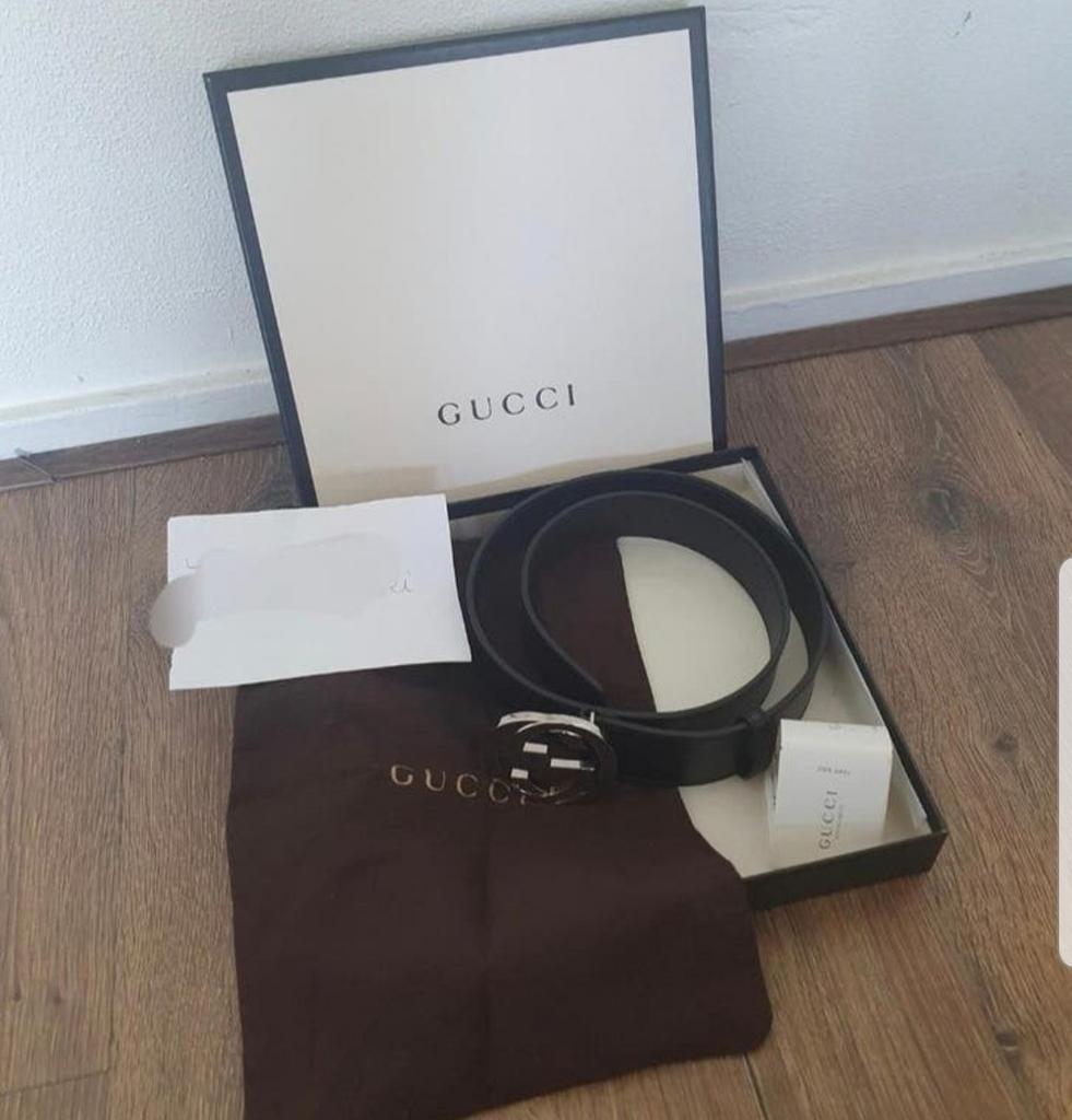 Orginele Gucci riem NIEUW, Ophalen, Zo goed als nieuw, Zwart, 100 cm of meer