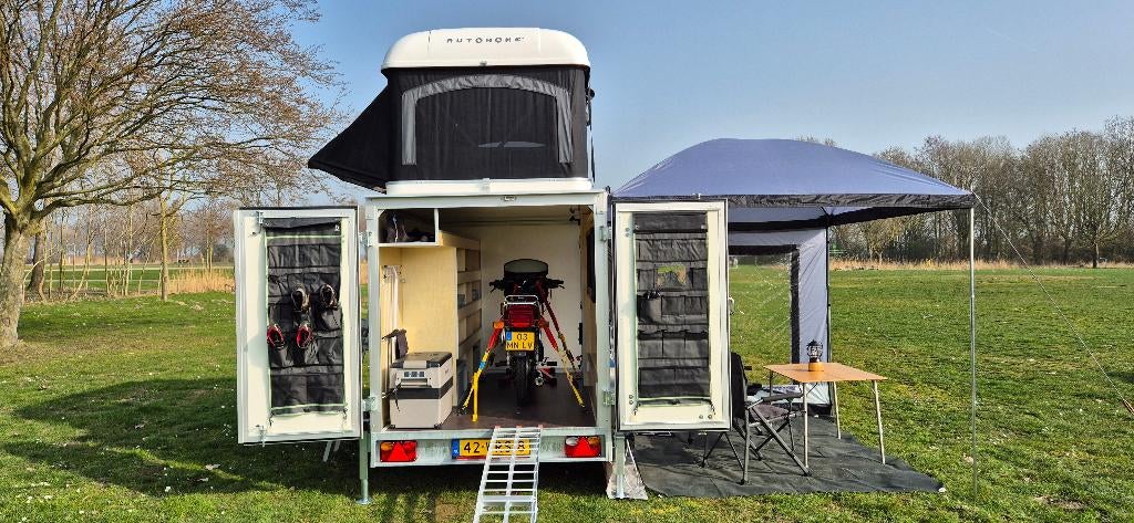 motor aanhanger scooter fietsen transporter daktent, Auto diversen, Aanhangers en Bagagewagens, Ophalen, Nieuw