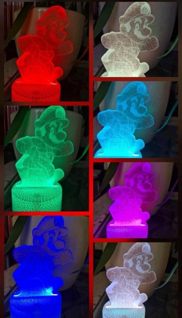 Super Mario 3D lamp NIEUW, Ophalen of Verzenden, Nieuw