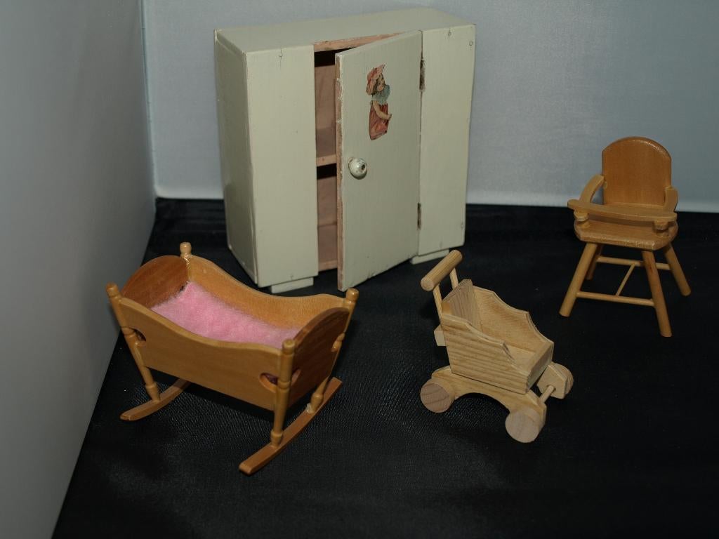 POPPENHUIS MEUBELTJES, Ophalen of Verzenden, Gebruikt, Poppenhuis