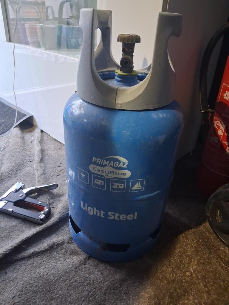 Primagaz EasyBlue Light Steel gasfles (leeg), Caravans en Kamperen, Ophalen