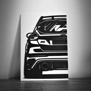 Ford focus RS MK3 WALL ART, Ophalen of Verzenden, Nieuw, Auto's