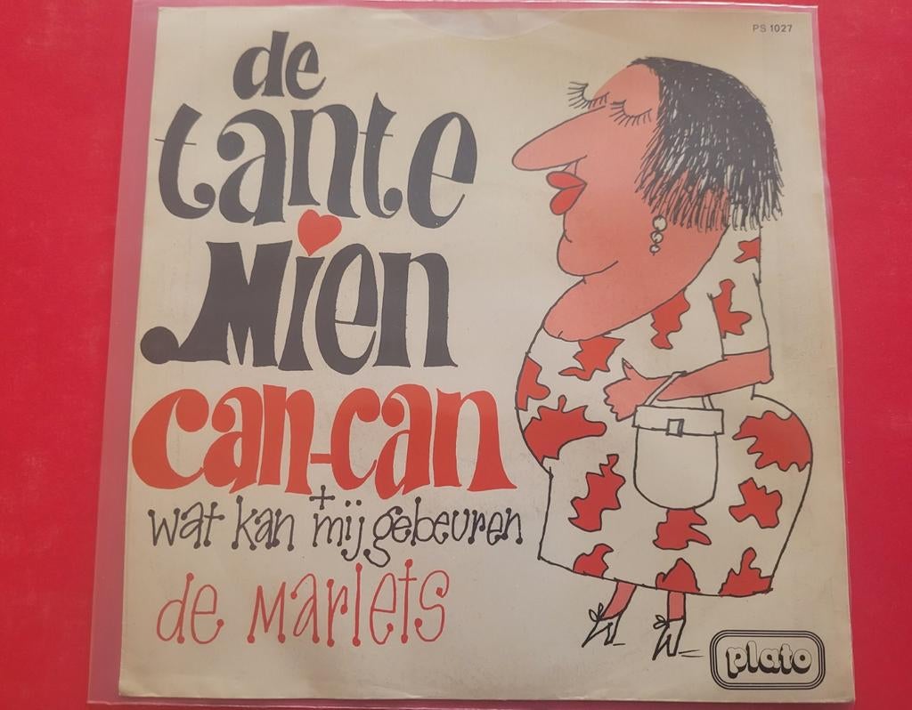 De Marlets - De tante Mien Can can., Cd's en Dvd's, Vinyl | Nederlandstalig, Ophalen, Zo goed als nieuw, Overige formaten, Levenslied of Smartlap