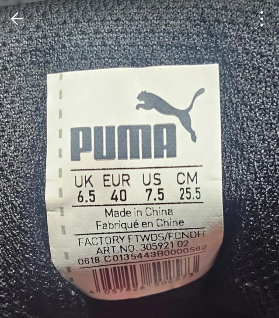 Puma Ferrari Drift Cat 5 Core Sneakers Zwart Maat 40, Kleding | Heren, Ophalen of Verzenden, Zo goed als nieuw, Zwart