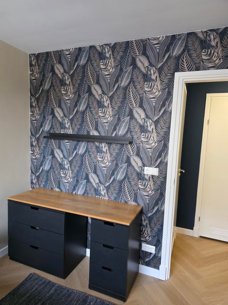 Behang blauw nieuw, Ophalen of Verzenden, Minder dan 10 m², Blauw