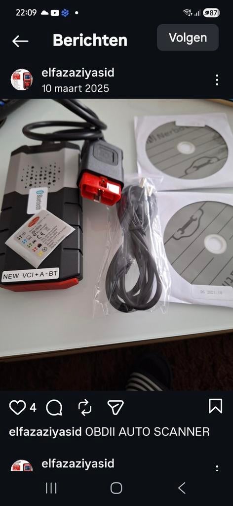 OBDII AUTO SCANNER TOPPER, Auto-onderdelen, Ophalen of Verzenden, Nieuw