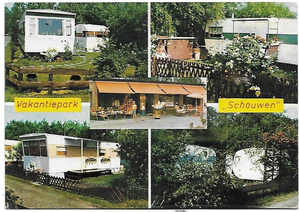 C66 Gelopen Ansichtkaart Vakantiepark Schouwen Renesse, Ophalen of Verzenden, 1980 tot heden, Gelopen