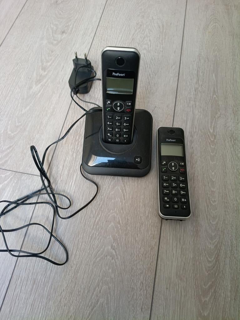 Profoon draadloze huistelefoon met extra handset, Ophalen of Verzenden, Gebruikt, 2 handsets