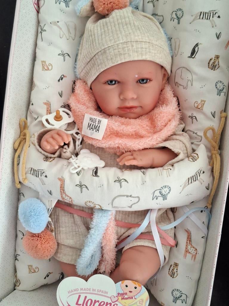 Llorens levensechte babypop handgemaakt in Spanje, Ophalen of Verzenden