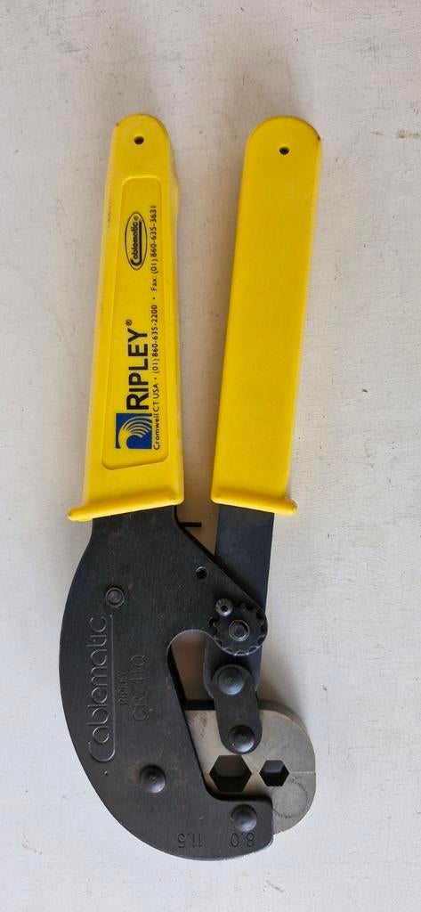 Ripley Cablematic CR-41Q Krimptang - Coax Kabel, Ophalen of Verzenden, Gebruikt