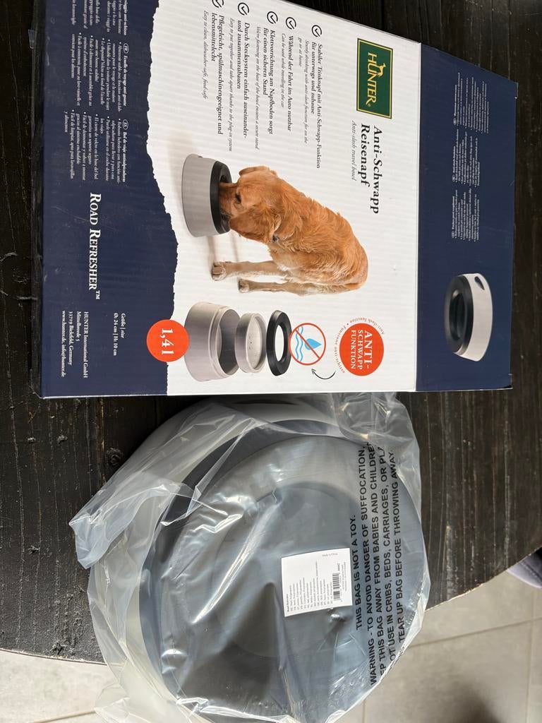 Waterbak hond road refresher 1,4 liter, Dieren en Toebehoren, Ophalen of Verzenden, Nieuw