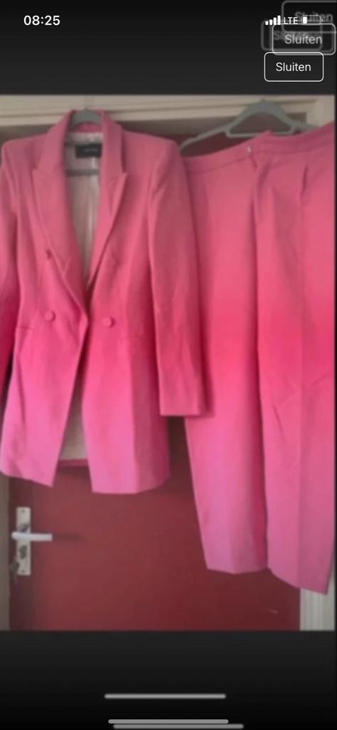 Zara Dames Broekpak - Roze - Maat M, Maat 38/40 (M), Kostuum of Pak, Ophalen of Verzenden, Zo goed als nieuw