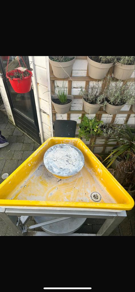 Klei draaitafel - Robuuste pottenbakkersschijf, Hobby en Vrije tijd, Pottenbakken, Ophalen, Gebruikt
