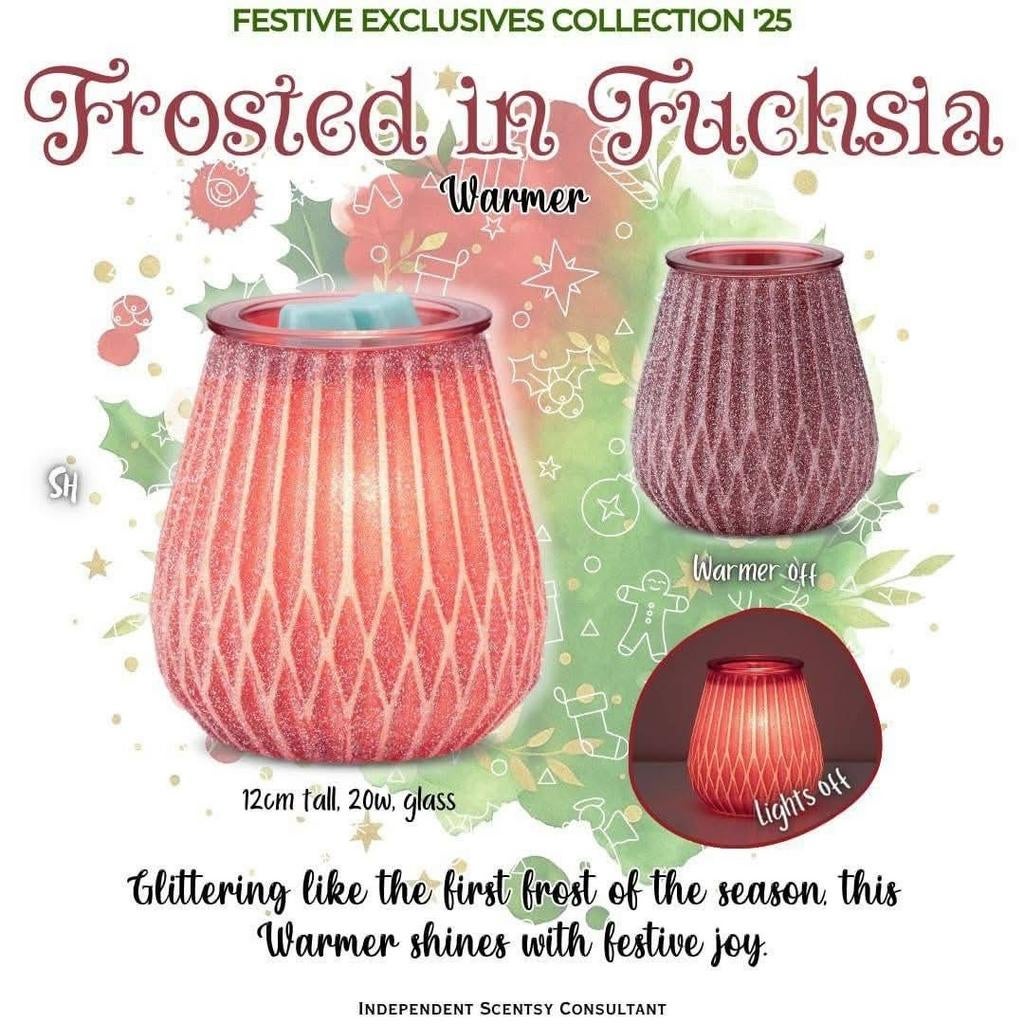 Scentsy Frosted in Fuchsia, Ophalen of Verzenden, Nieuw, Overige materialen, Minder dan 25 cm