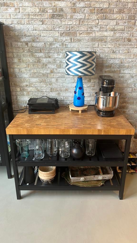 IKEA VADHOLMA keukeneiland, goede conditie, Ophalen, 100 tot 150 cm, 75 cm of meer, IKEA