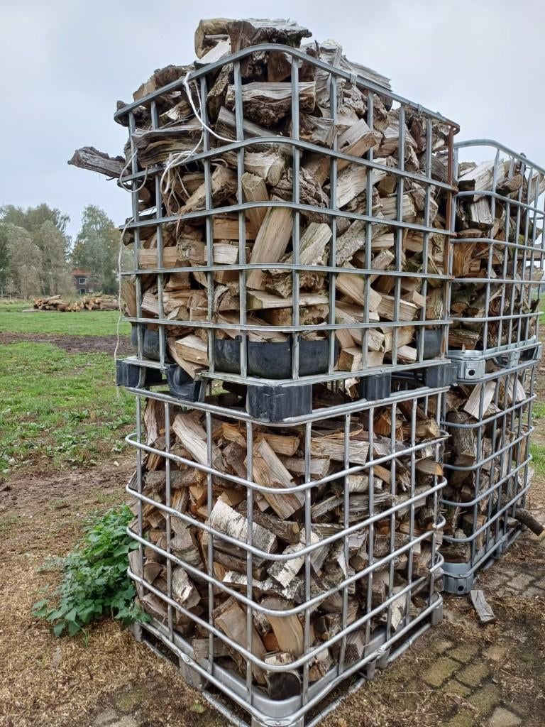 Mooi gemengd haardhout, 6 m³ of meer, Ophalen of Verzenden, Overige houtsoorten, Blokken