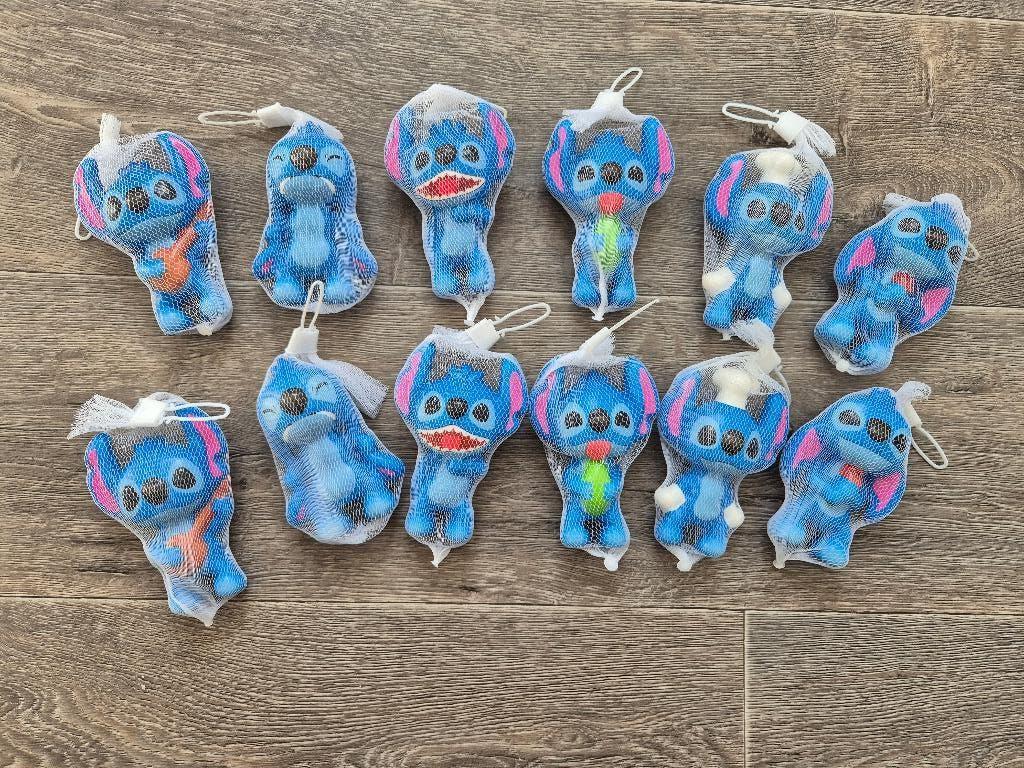 Grote set Disney Stitch squishy poppetjes, Ophalen of Verzenden, Overige figuren, Zo goed als nieuw, Beeldje of Figuurtje