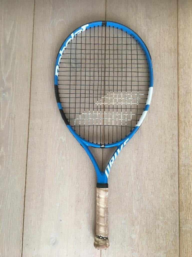 Babolat Drive JR 23 kinder tennisracket – grip 000 (3¾), Gebruikt, L00, Ophalen of Verzenden, Racket