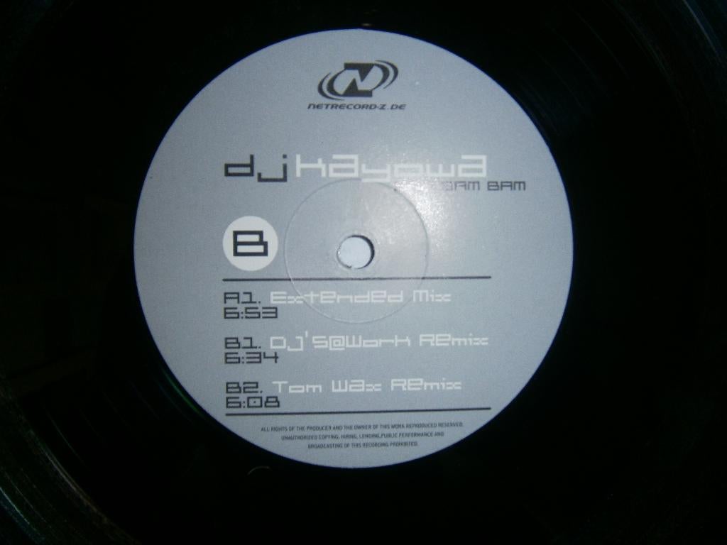 DJ Kayowa – Bam Bam Bam. 2001. Techno Hard House Hard Trance, Ophalen, Gebruikt, 12 inch, Techno of Trance