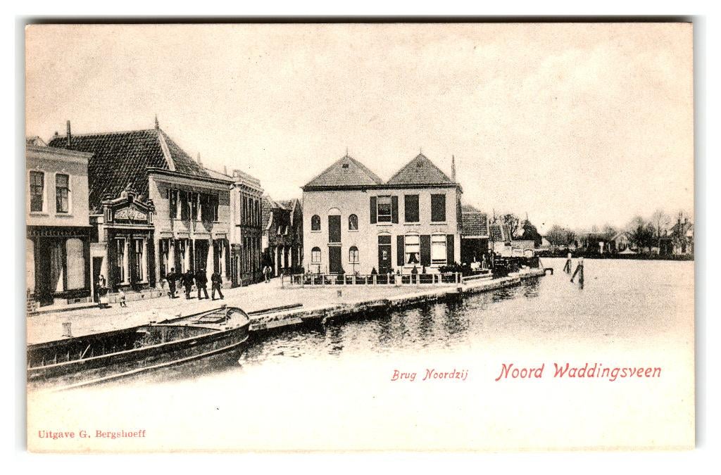 Waddinxveen, (Noord) Brug Noordzij, Verzenden, Voor 1920, Ongelopen, Zuid-Holland