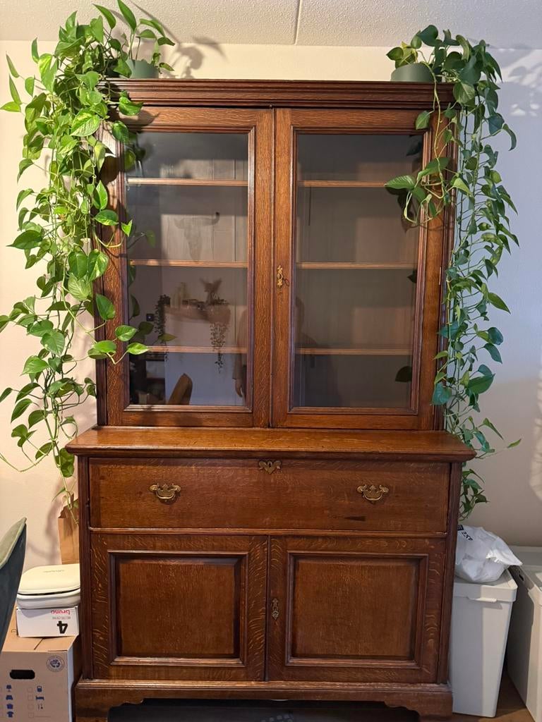 Authentieke Kast, Huis en Inrichting, Stoffering | Tapijten en Kleden, Gebruikt, 100 tot 150 cm, 200 cm of meer, Rechthoekig, Bruin