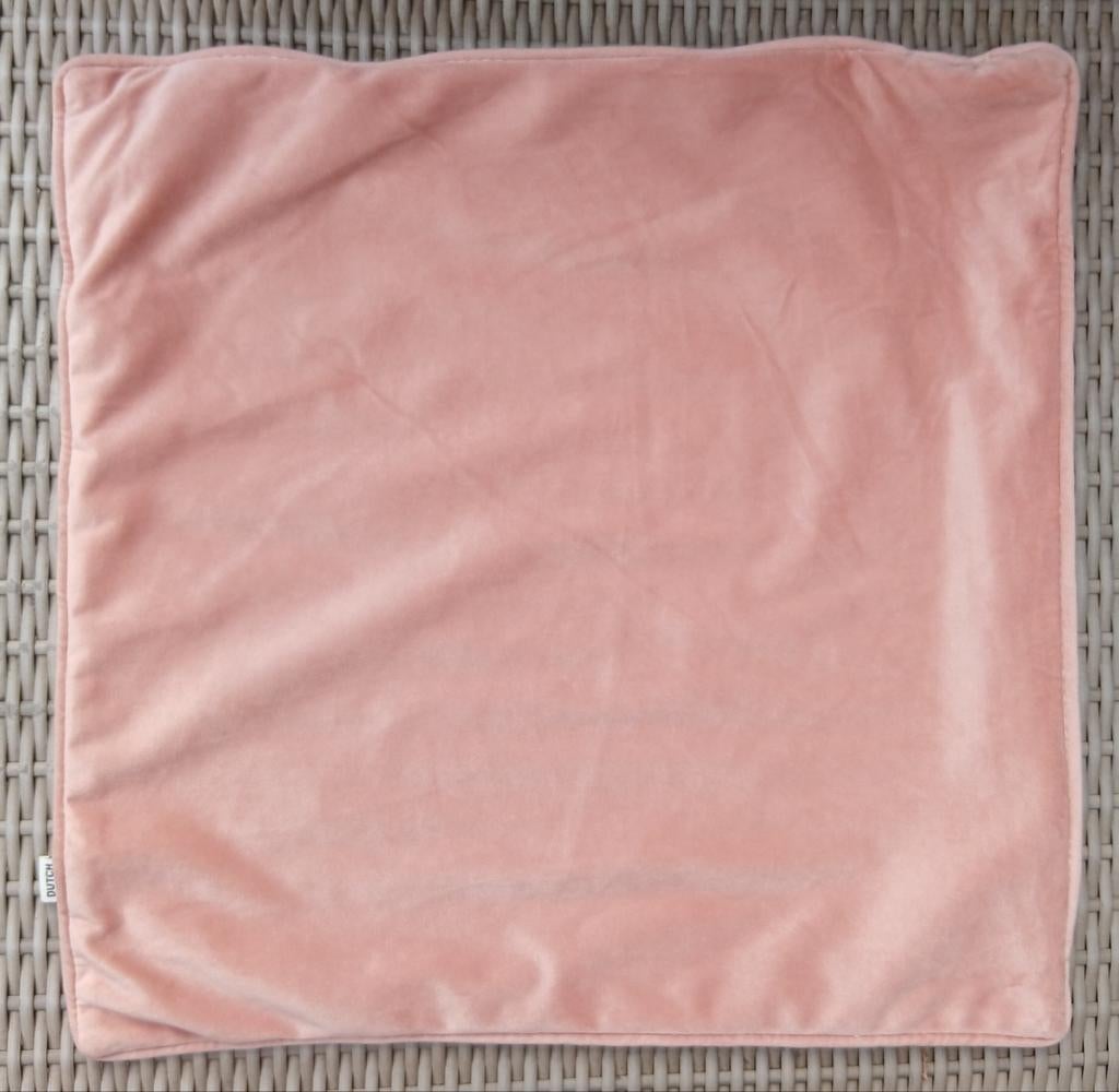 Roze Dutch Decor sierkussenhoes met rits 45x45, Ophalen of Verzenden