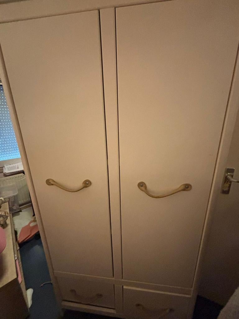 Lichtroze H.C. Andersen kledingkast voor kinderkamer, Ophalen, Gebruikt, Kinderkamer, Klassiek, 50 tot 100 cm